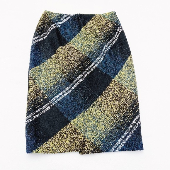 Classiques Entier Wool Pencil Skirt Multicolor SZ4 - Picture 6 of 7